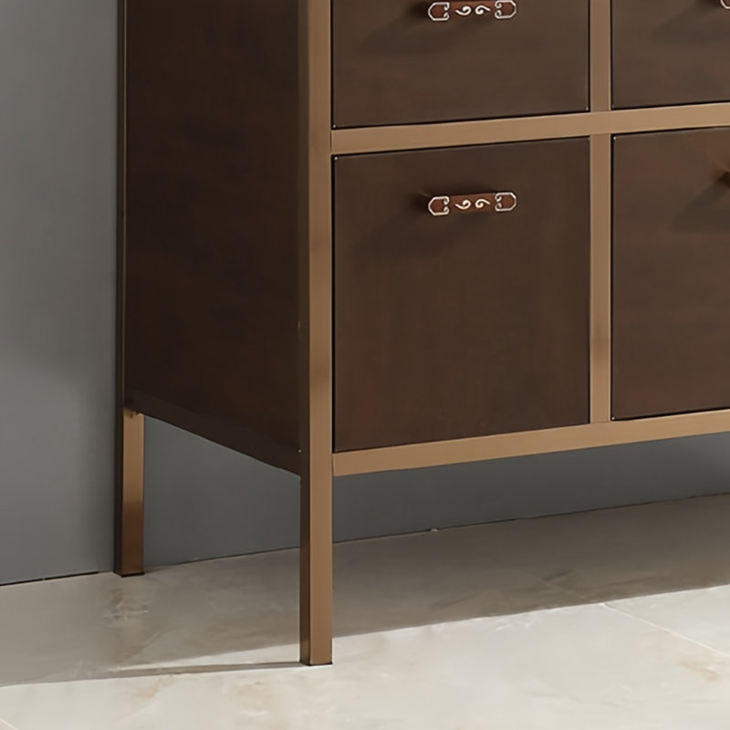 Nouvelle armoire de salle de bain en acier inoxydable, H 35,43 po x l 51,18 po x P 20,86 po
