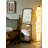 Retro Black Walnut Solid Wood Movable Adjustable Full-Length Mirror
