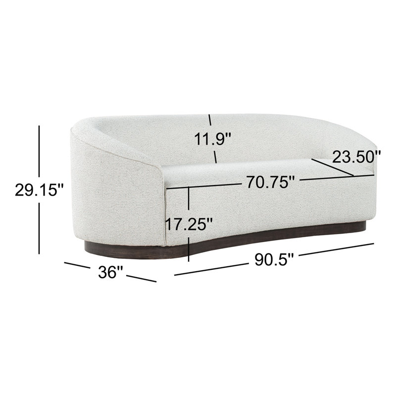 Beverly 90" Sofa Oatmeal, Oatmeal