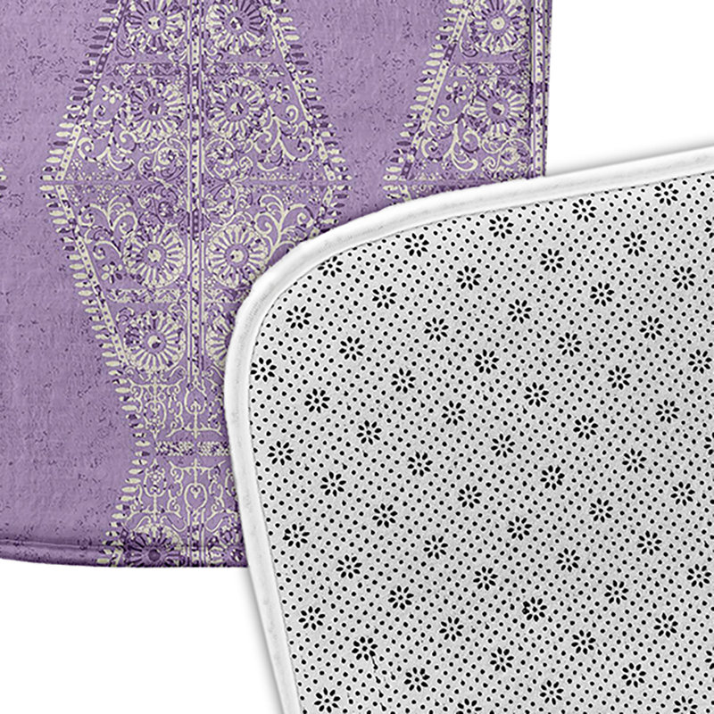 Tapis de bain HH Revival, L 17 po x L 24 po, Mauve