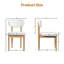 Chaise de salle à manger rembourrée avec pieds en bois 31 po H-68764805