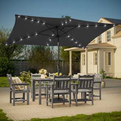 Rydder 72'' Lighted Tilt Market Umbrella