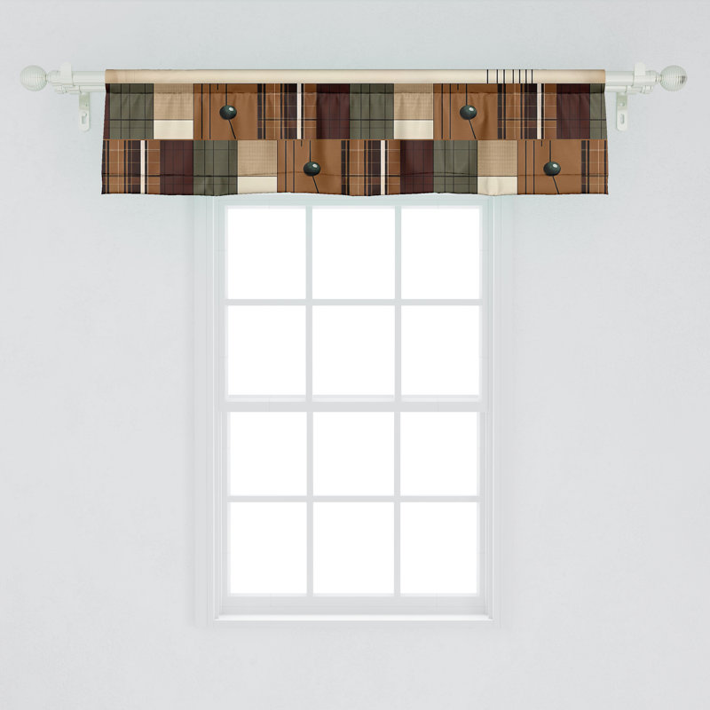Tailored Window Valance, 42" W x 12" L