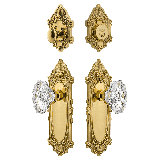 Nostalgic Warehouse Victorian Entry Set with Chateau Crystal Knob