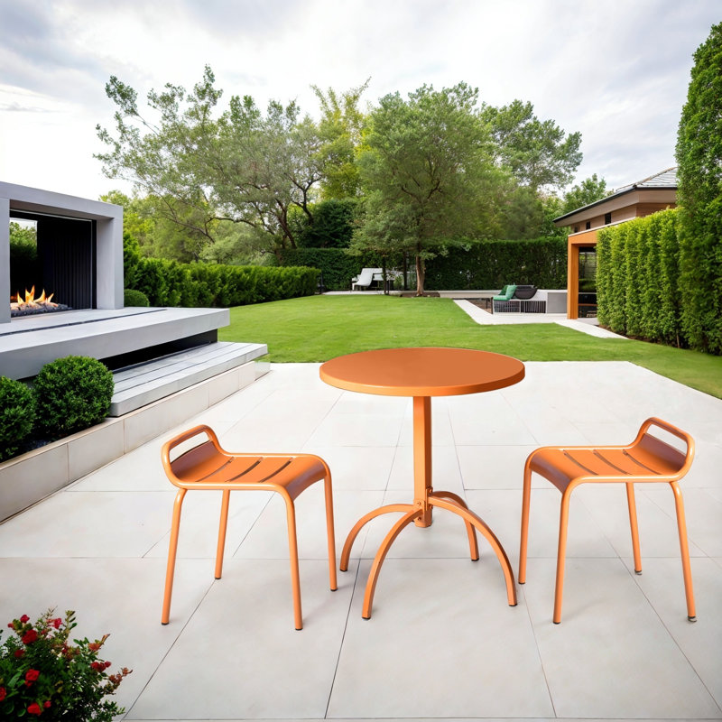 Kilee 2 - Person Patio Dining Set with Round Table