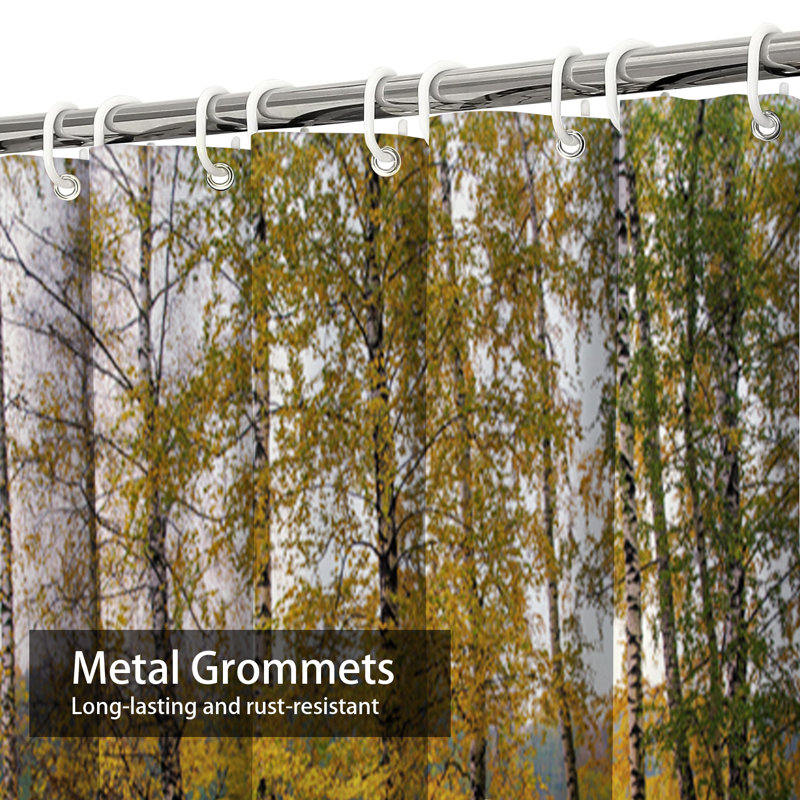 Rideau de douche Autumn Trees, L 72 po x l 72 po