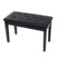 Banc de piano avec coussin et rangement, siège en duo pour musiciens