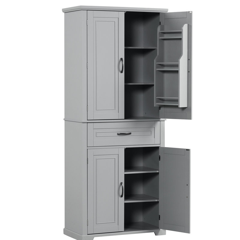 Rangement de salle de bain: Gardez votre armoire organisée et bien rangée avec un accès facile, Gris