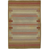 Vintage One-of-a-Kind Rectangle 5'5" X 8' 1940s Wool Area Rug in