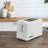 Better Chef Two Slice Cool Touch Toaster with 6 Adjustable Browning Levels in White