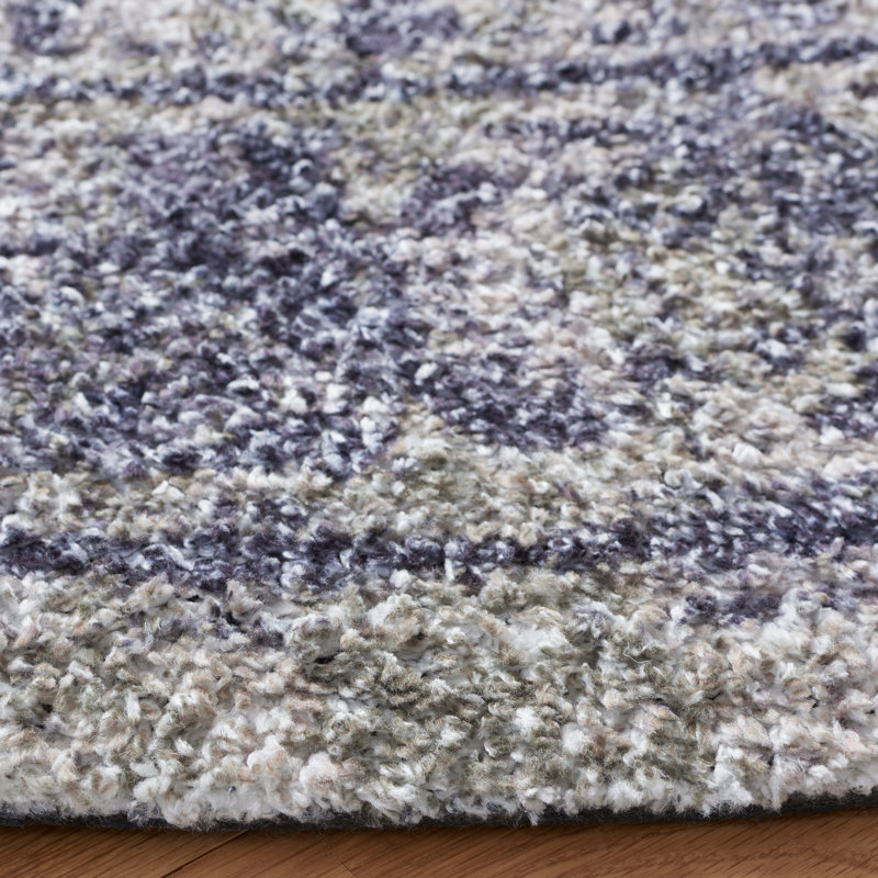 Brettney Hand Tufted Performance Oriental Rug, Round 6'