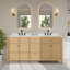 Pendry 72" Freestanding Double Bathroom Vanity with Cultured Marble Top-1703185920