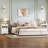 Modern Nightstand With 2 Drawers And Pull Out Tray, Side Table With Open Shelf, End Table For Bedroom, Living Room, White-116488076