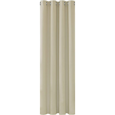 Deconovo Curtains Solidout Super Soft Thermal Insulated Eyeletout Curtains For Bedroom 1 Panel