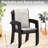 7 - Piece Patio Dining With 6 Stackable Chairs And 53.46" Round Metal Table, Hand Polished Colors, Ergonomic Chair Design, Ideal For Family Gatherings Accommodating 4 People, Non Damaging Foot Caps,-124866807