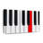 " Piano Key Canvas Print "-1944007233