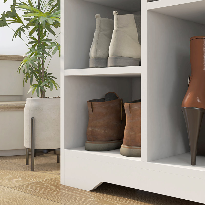 Louberta Polyester Upholstered Storage Bench
