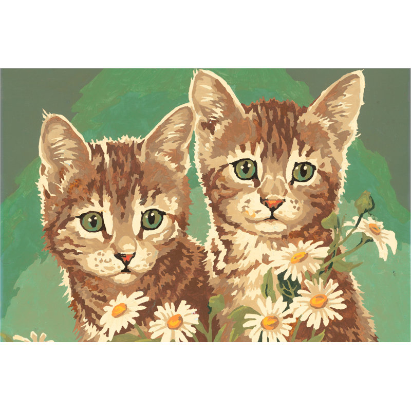 Finkbeiner Two Kittens - Wrapped Canvas Print, 20cm H x 30cm W x 3.8cm D