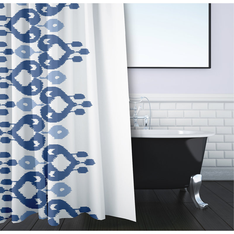Rideau de douche Boho Chic, Bleu clair