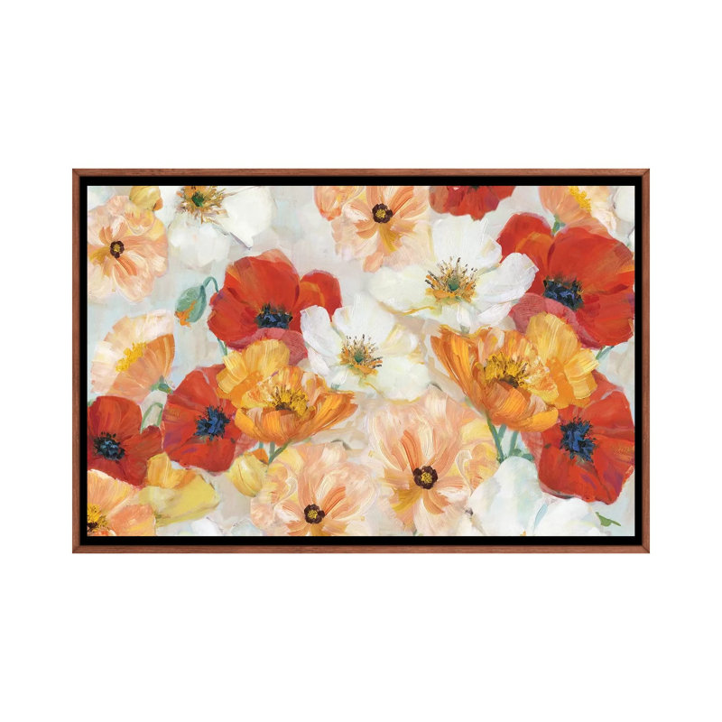 «Summer Spice» par Sally Swatland - reproduction d'art, Pas de tapis, H 18 po x l 26 po x P 1,5 po, Classic Wood Framed