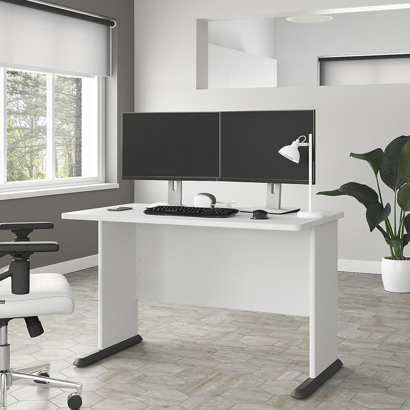 Bureau Studio A, Blanc, H 30 po x l 48 po x P 27 po