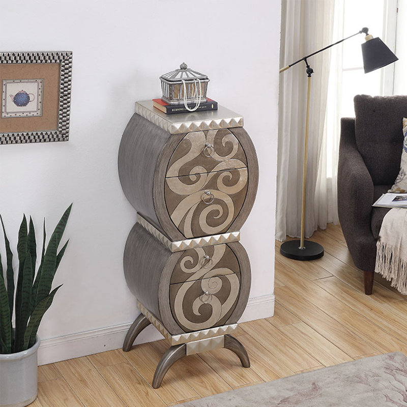 Commode d'appoint multifonctionnelle légère et luxueuse.