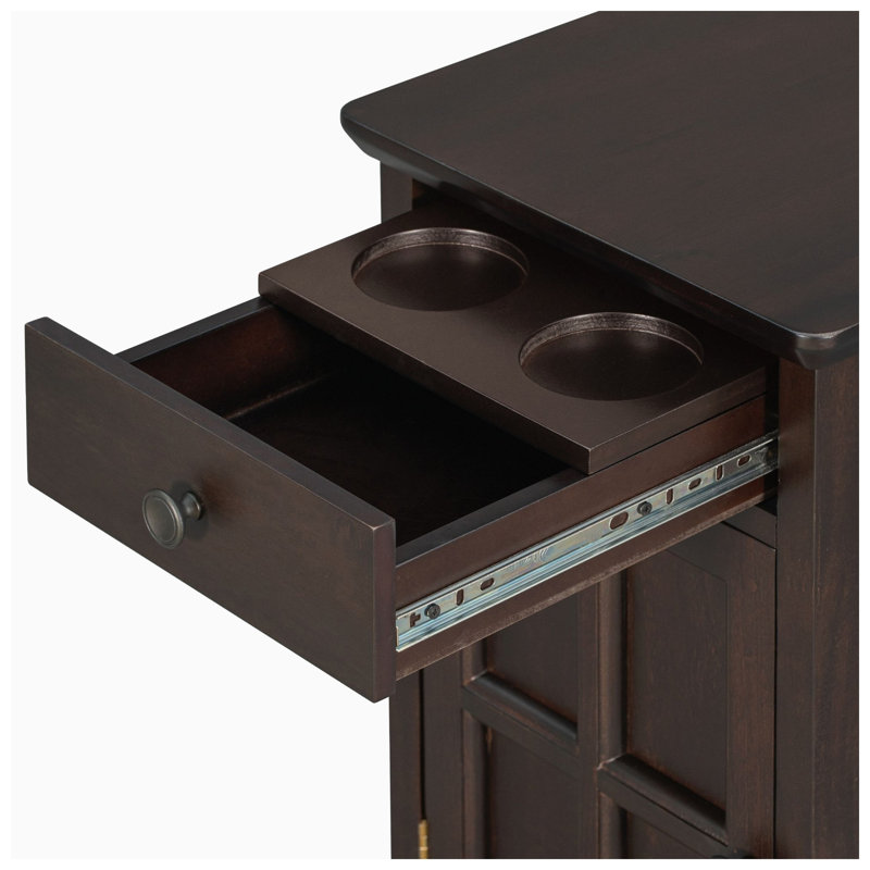 Top End Table and Built-In Electrical Outlet