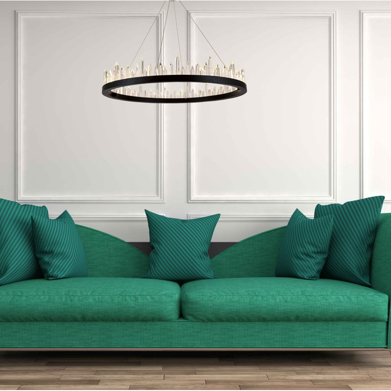 Rosendo 40 - Light Dimmable Drum Chandelier