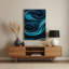 Art numérique bleu abstrait numérique 34-1036049627