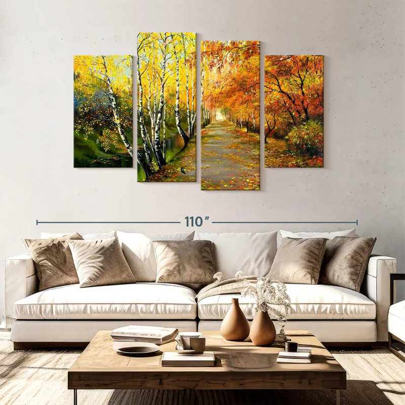 Peinture d'automne Alvord, H 54 po x l 84 po