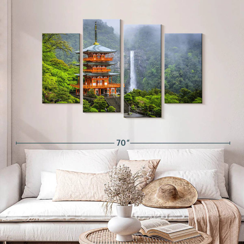 Adella Seigantoji Temple, 32" H x 52" W