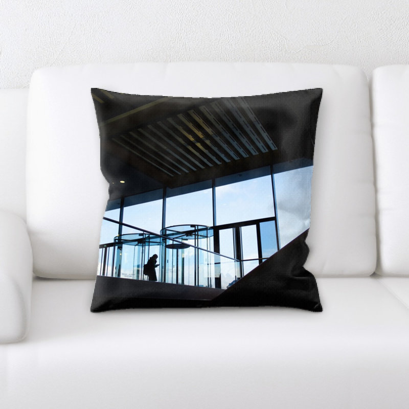Microsuede Reversible Throw Pillow