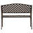 Emberto Balkene Home Cast Aluminum Bench, Sturdy Bench-Basketweave Design - Antique Bronze Finish