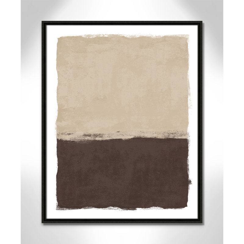 «Brownie Sundae II» par Natalie Carpentieri, L 23,5 po x H 29,5 po, Flottant espresso