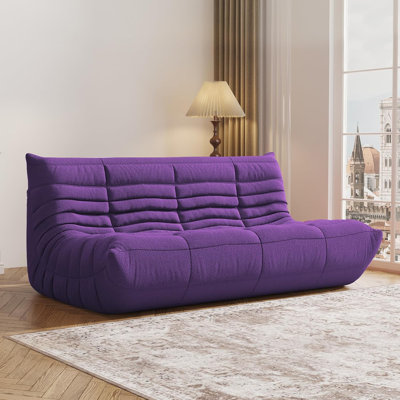 65'' W Bean Bag Chair, Lazy Floor Sofa Couch, Large Bean Bag Chair For Adults, Bean Bag Chairs For Teens With High-Resilience Foam, Non-Slip Base Floor Lounge Sofa, Living Room