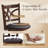 Riol Swivel Upholstered Counter Stool with Solid Wood Frame-621258762