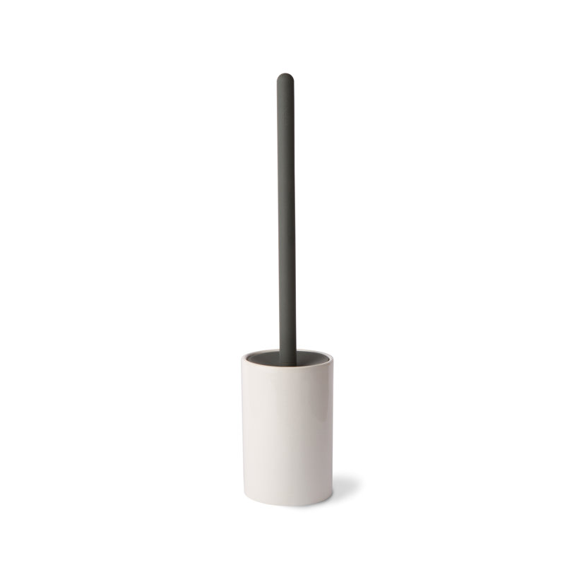 17,7 en silicone brosse de toilette autoportante et porte-cartouche h Skoati, Gris