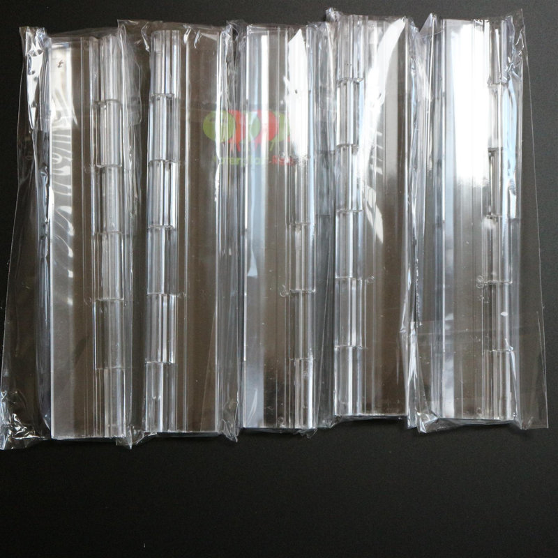 Acrylic Hinge 150mm Clear, Continous Acrylic Piano Hinges