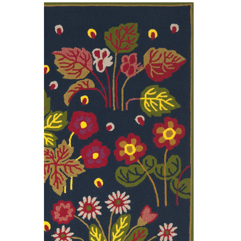Doyle Hand Hooked Performance Southwestern Rug, Square 6'