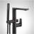 Berwyn Freestanding Tub Faucet with Hand Shower and Rough-In Valve - Matte Black-117660623