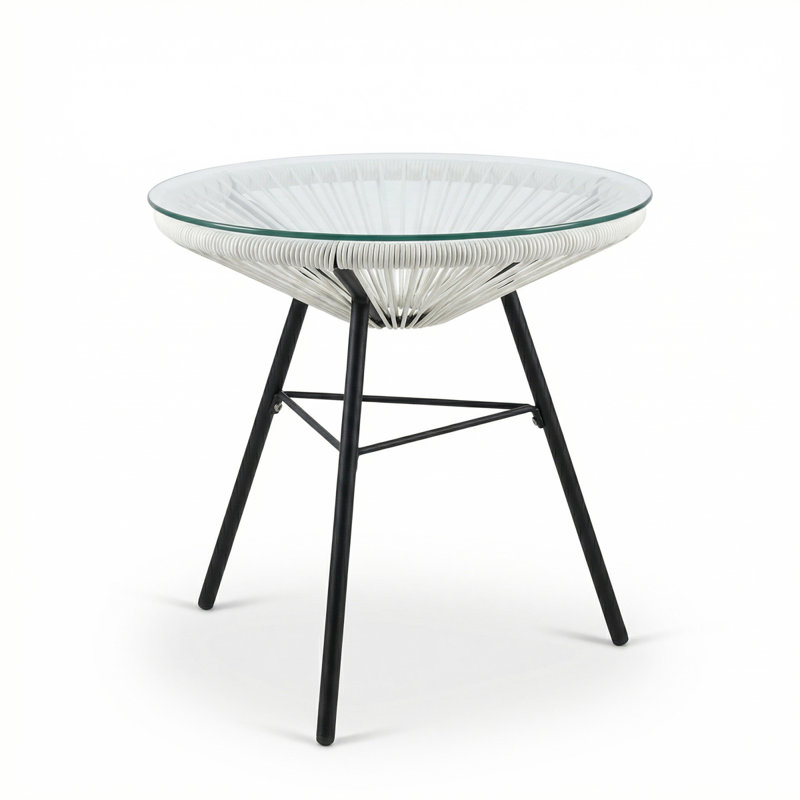 Table d'appoint en osier synthétique NUSA