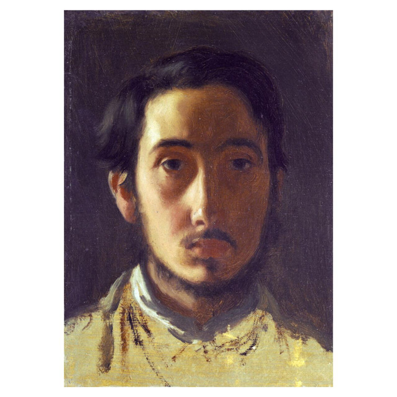 «Degas Self Portrait» par Edgar Degas - Estampe numérique, H 40 po x l 32 po