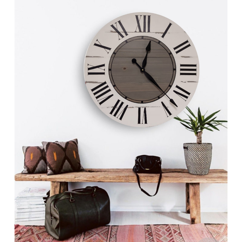 Malidienne Wood Wall Clock, Small