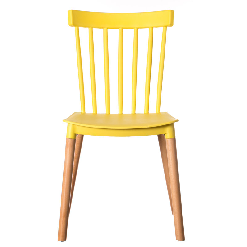 Barvick 18'' H Beech Side Chair, Yellow