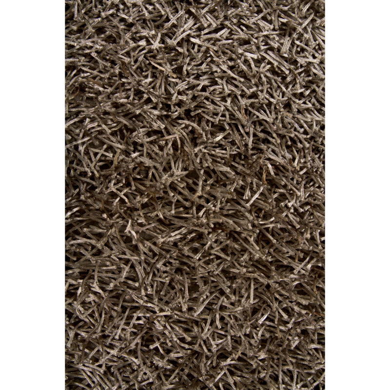 Zara Hand Loomed Modern Area Rug in Brown, Round 7'9"