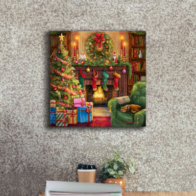 «Cozy Christmas Evening» par Ali Corti, art mural sur toile