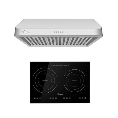 2 Piece Kitchen Package , 20.5" Induction Cooktop , 30" Ducted Under Cabinet Range Hood
