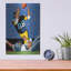 Red Barrel Studio® «Lynn Swann Super Bowl Catch» par Ron Magnes, art mural en métal-1704298834