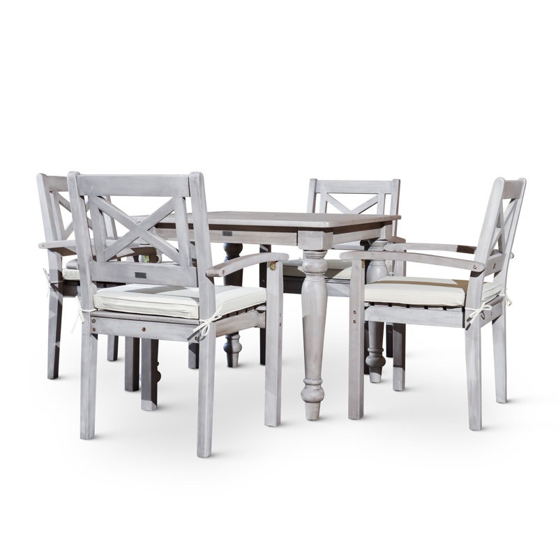 Ensemble repas carré 5 pièces