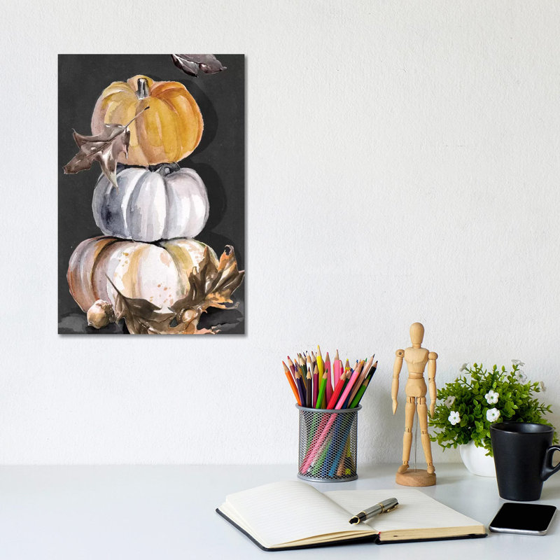 Harvest Pumpkins Collection B by Jennifer Paxton Parker - Wrapped Canvas Painting, 20.32 cm H x 30.48 cm W